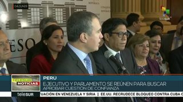 Perú: llama Vizcarra al congreso a aprobar cuestión de confianza