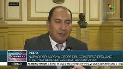 Marcha nacional en Perú por el cierre del Congreso