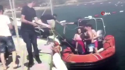 Akrep sokan kadının imdadına Sahil Güvenlik yetişti