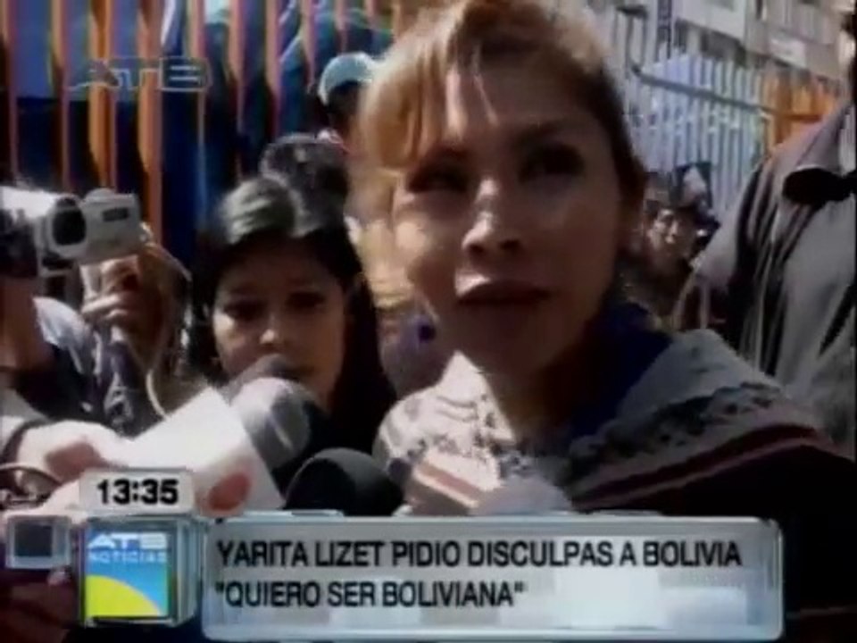 YARITA LIZETH YANARICO ANHELA SER BOLIVIANA. PIDIÓ DISCULPAS A BOLIVIA POR USO DEL TELEFÉRICO