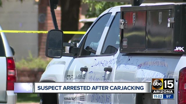 Suspect arrested after carjacking