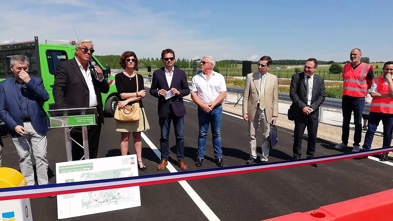 Inauguration officielle du barreau ouest du contournement de Mirebeau-sur-Bèze (1/2)