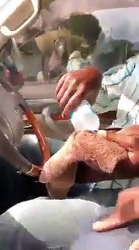 Retired senior cop pepper sprayed by policeman