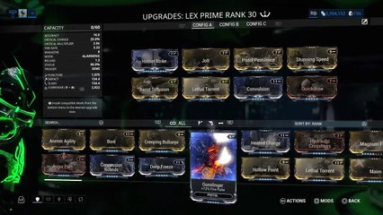How to build Lex Prime in Warframe