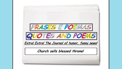 Funny news: Church sells blessed throne! [Quotes and Poems]