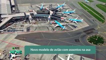 Novo modelo de avião com assentos na asa