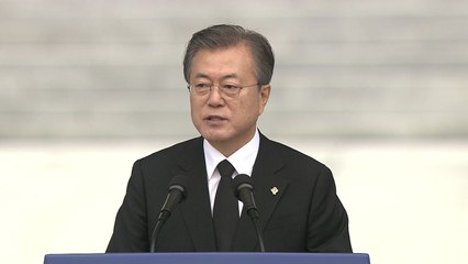 [현장영상] 제64회 현충일 추념식...문재인 대통령 추념사 / YTN