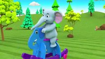 Kids Cartoon Funny Video - Funny Elephant Assemble Wooden Elephant Toy - Baby Play Children Toys 3D