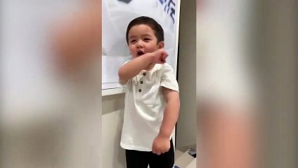 Con trai Đan Trường đếm số thành thạo bằng 3 thứ tiếng dù mới lên 2 tuổi