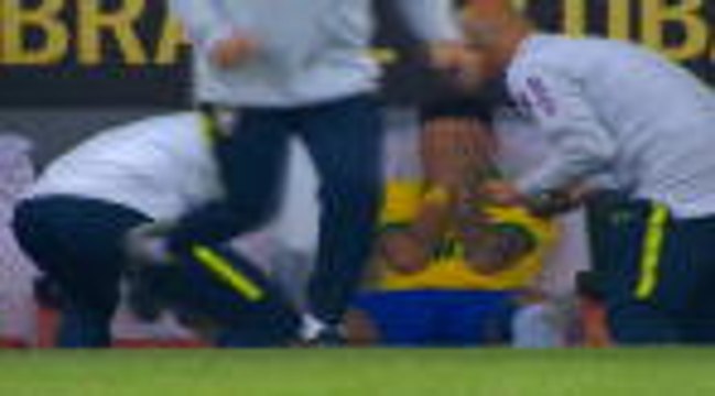 Neymar leaves field in tears after ankle injury
