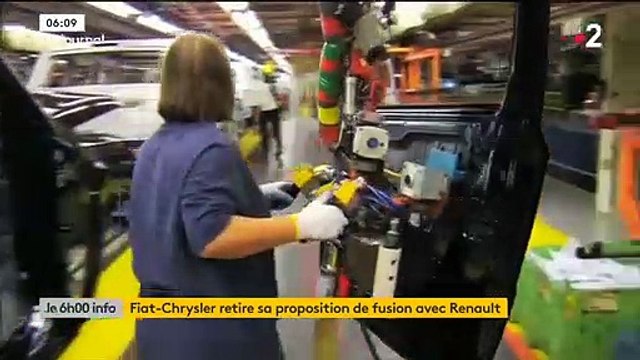 Fiat Chrysler a retiré cette nuit sa proposition de fusion avec Renault pour former le numéro 3 mondial de l'automobile