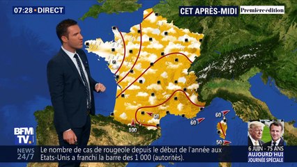 La météo pour ce jeudi 6 juin 2019