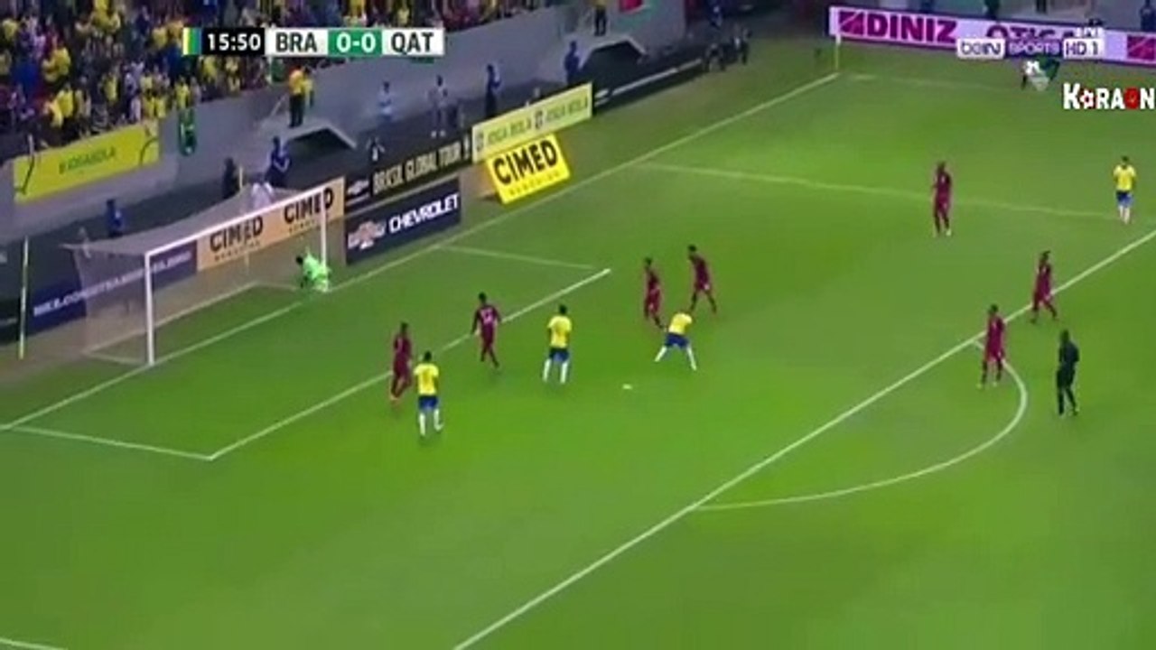 أهداف مباراة # البرازيل 2 - 0 قطر # مباراة ودية