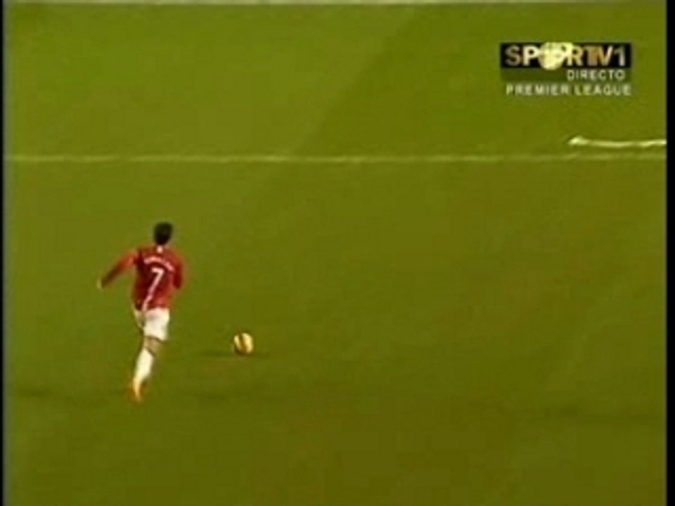 Ronaldo goal @ Reading 0-2 Man Utd