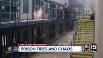 Inmates setting fires at Arizona prison