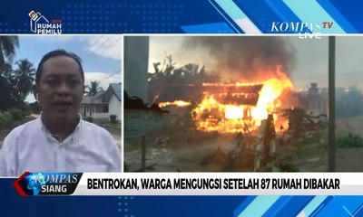 Bentrokan, Warga di Buton Mengungsi Setelah 87 Rumah Dibakar