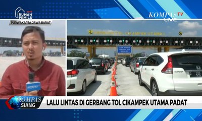 Скачать видео: Hari Kedua Lebaran, Lalu Lintas di Gerbang Tol Cikampek Utama Padat