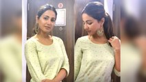 Hina Khan turns into a desi girl during Eid celebration; Check out | FilmiBeat