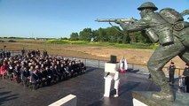 May pays tribute to D-Day Veterans at memorial unveiling