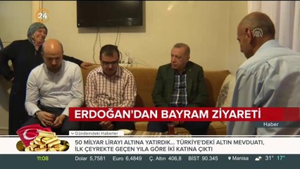 Erdoğan'dan bayram ziyaretleri