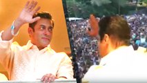 Fans Go CRAZY As Salman Khan Waves At Crowd Gathered Outside His House On Eid