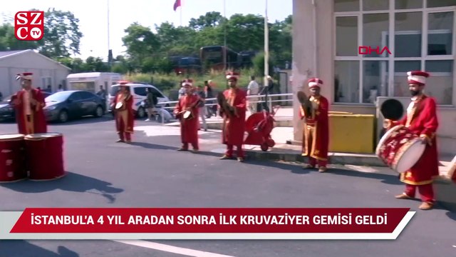 İstanbul’a 4 yıl aradan sonra ilk kruvaziyer gemisi geldi