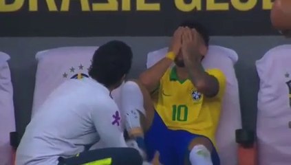 Football - Neymar injured vs Qatar, OUT for Copa America