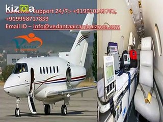 Full Support throughout Transportation by Vedanta Air Ambulance Guwahati
