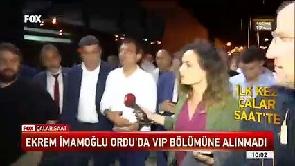 İmamoglu VIP'e alınmadı