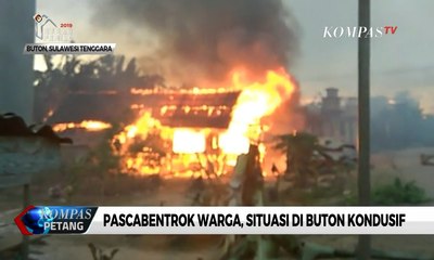 Situasi Buton Kondusif Pasca-bentrok yang Hanguskan 87 Rumah
