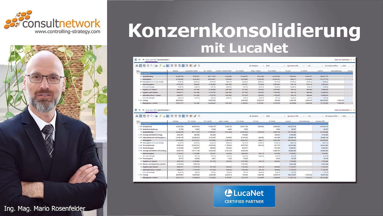 Konzernkonsolidierung mit LucaNet