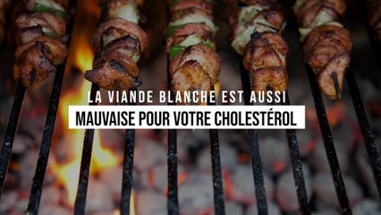 La viande blanche est aussi mauvaise pour votre cholestérol que la viande rouge
