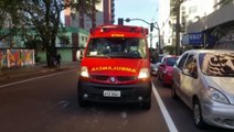 Batidas entre motos no Centro deixa um motociclista ferido