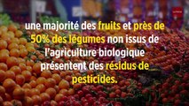 Gare aux pesticides dans les fruits et légumes non bio !