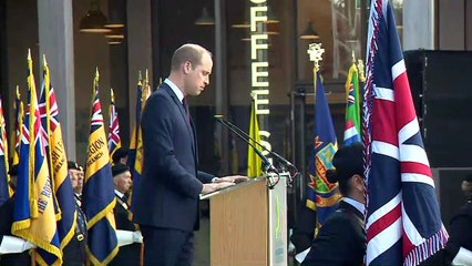 Prince William attends D-Day service at National Arboretum