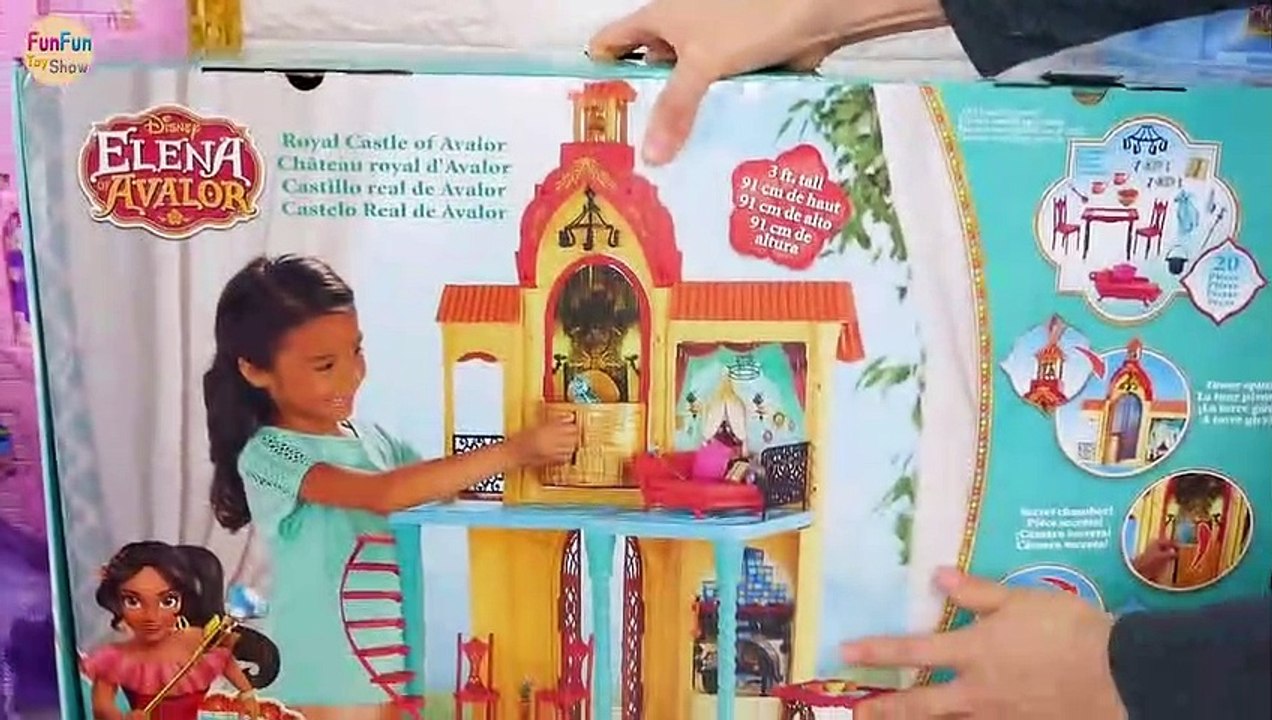 Disney Princess Elena Royal Castle Unboxing - Barbie Evening Dress up Kastil boneka Barbie Castelo | Karla D.