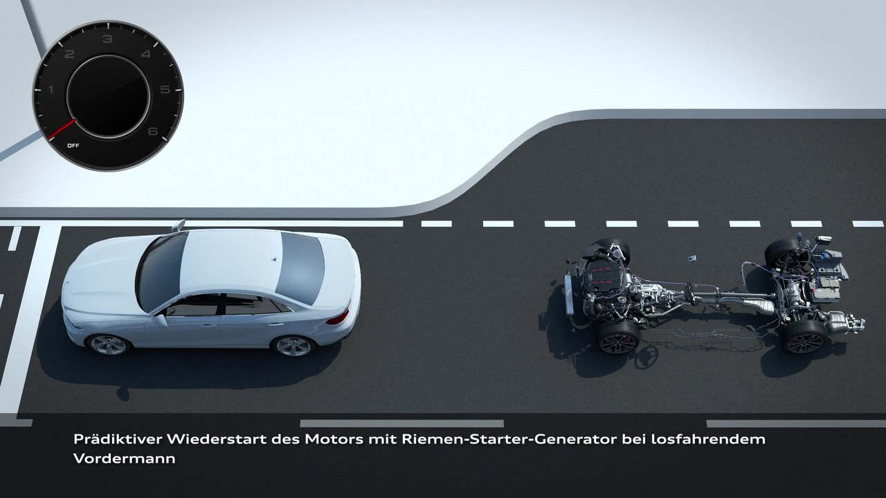 Audi S4 Limousine TDI 48 Volt MHEV Animation