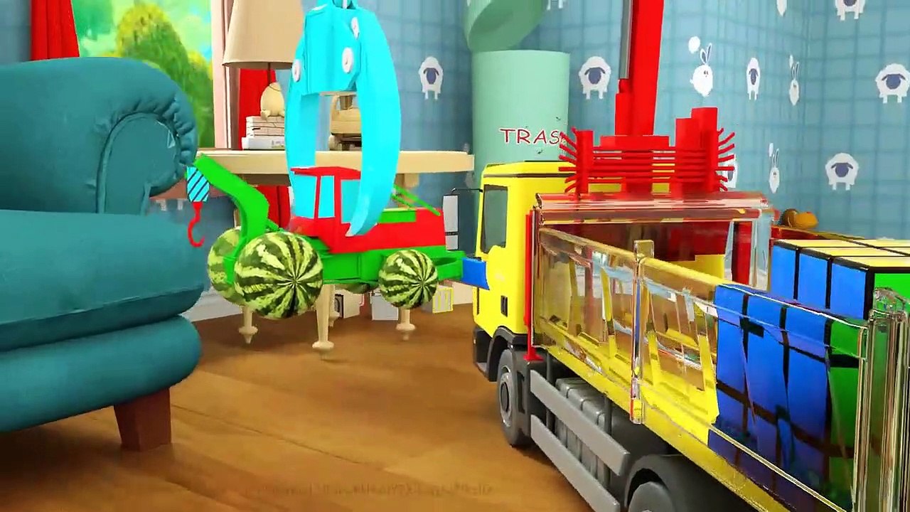 Colors for Children to Learn with Wrecker Truck - Learning Vehicles - Teaching video