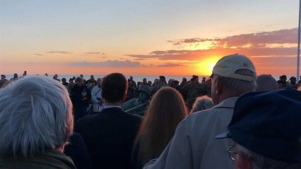 Amanecer en el 75 aniversario del desembarco de Normandía