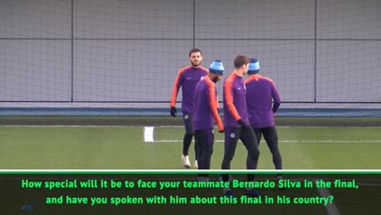 Now it's business! - City teammates Sterling and Bernardo eye Nations League final