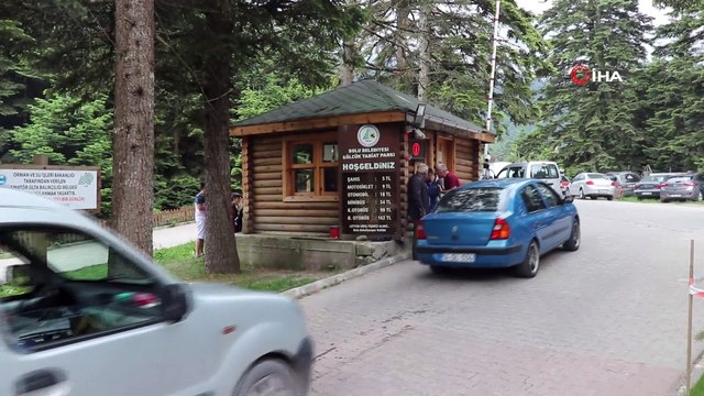 Gölcük Tabiat Parkı’nda bayram yoğunluğu