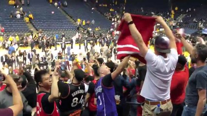 AMAZING Raptors fans! Sing it loud, sing it proud #WeTheNorth