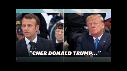 Débarquement: devant Trump, Macron défend "l&#39;alliance des peuples libres"