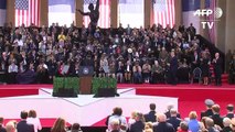 Macron e Trump homenageiam veteranos do Desembarque na Normandia
