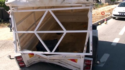 Minibüse takılı römork fırladı: 5 yaralı