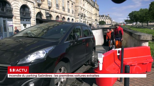 Incendie du parking Salinières : les premières voitures extraites