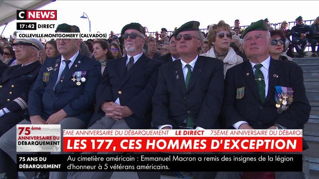 75 ans du débarquement : Emmanuel Macron rend hommage aux 177 hommes du commando Kieffer