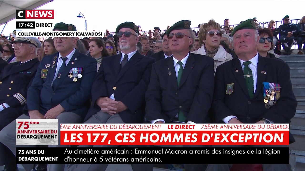 75 ans du débarquement : Emmanuel Macron rend hommage aux 177 hommes du commando Kieffer