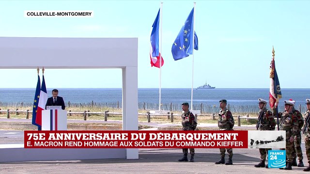 Discours : Emmanuel Macron rend hommage au commando Kieffer