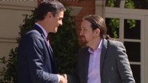 Felipe VI recibe a Pablo Iglesias, Laura Borrás y Santiago Abascal